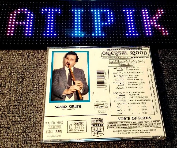 🎶🌙 Samir Seblini - Oriental Mood Vol.2 - CD Nay Rare 1995 - Liban 🏆 – photo 2